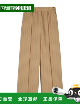 香港直邮Jil Sander 细条纹阔腿裤休闲裤长裤 J01KA0187J40275