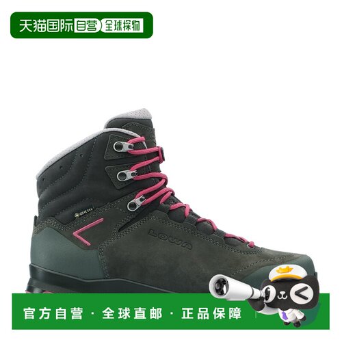 自营欧洲直邮LOWA Lady Light Evo GTX Ws女士灰色/粉色牛皮徒步