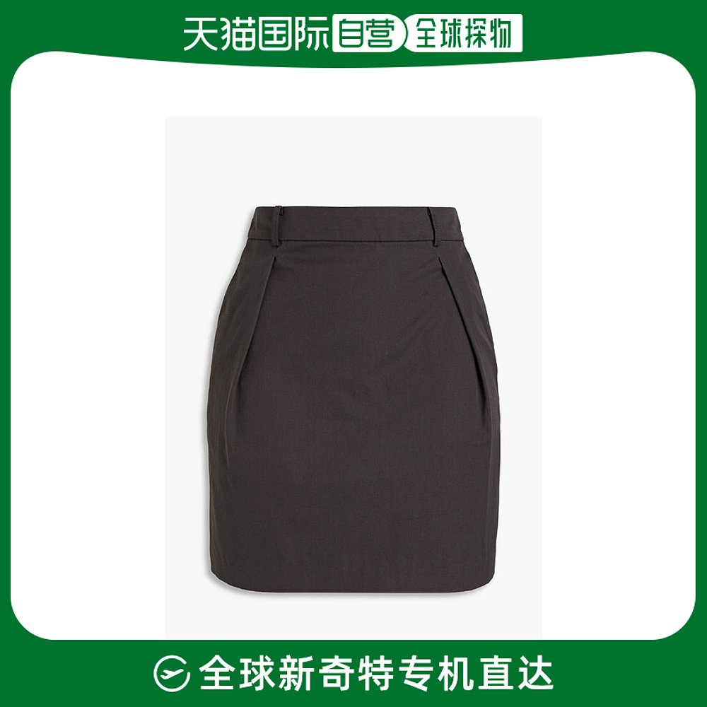 香港直邮BA&SH 女士Vanessa 褶裥棉质迷你半身裙