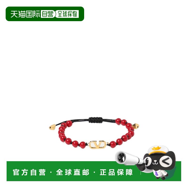 香港直邮VALENTINO 男士手链手镯 YJ0R18ABWB47 AW2024 红色 徽标