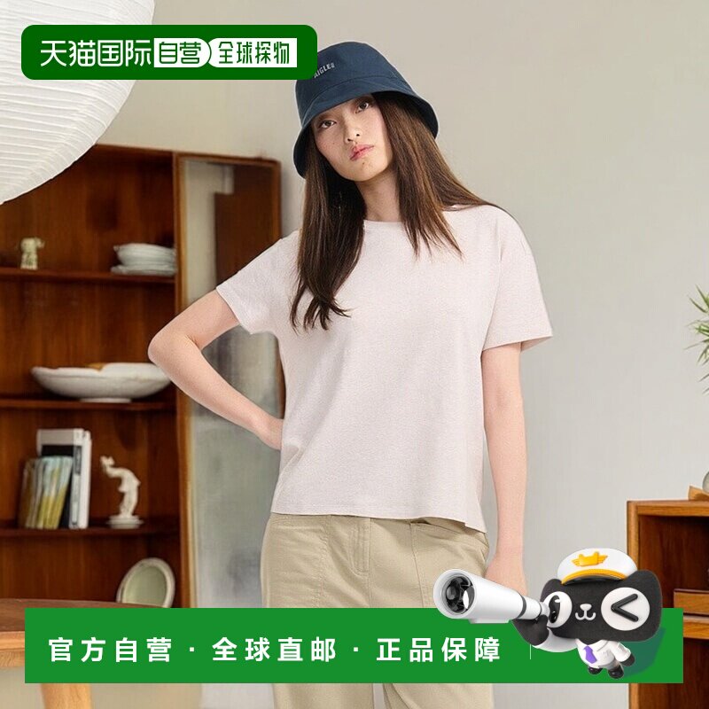 自营欧洲直邮AIGLE艾高 棉麻圆领T恤女装