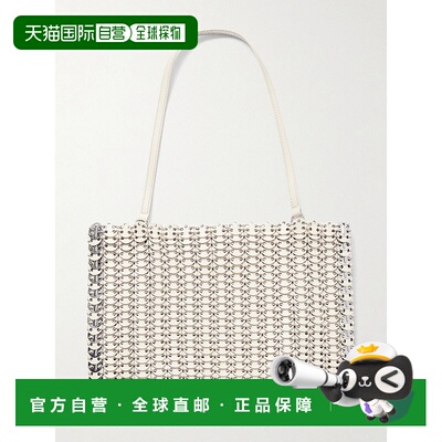 1h可退 香港直邮Rabanne 女士 chainmail-embellished 双面皮革肩