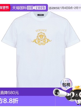 1h可退 香港直邮Versace 短袖T恤 10139441A16704范思哲男装