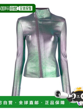 香港直邮Rick Owens 高领皮夹克 RP01C5701 LSI35I