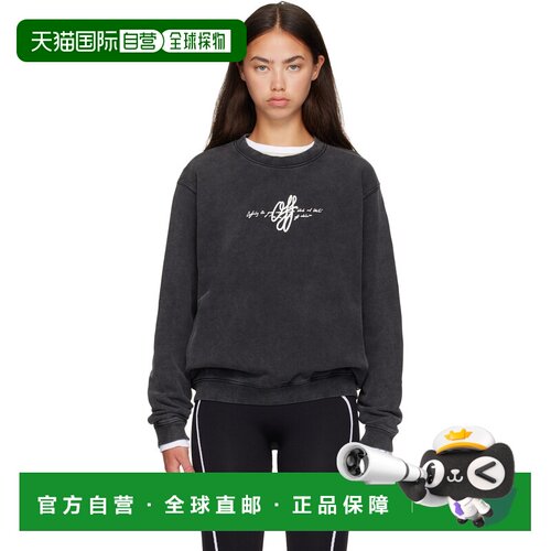 香港直邮off-white 女士 灰色 Off White Stroke 套头衫 2FE00456