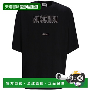 1h可退 香港直邮Moschino 莫斯奇诺 男士 黑色 Organic Decorated