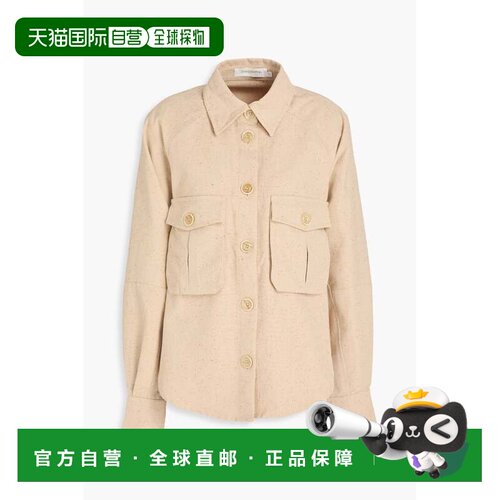 香港直邮ZIMMERMANN 女士 Donegal 棉质真丝混纺衬衫式夹克 1080J