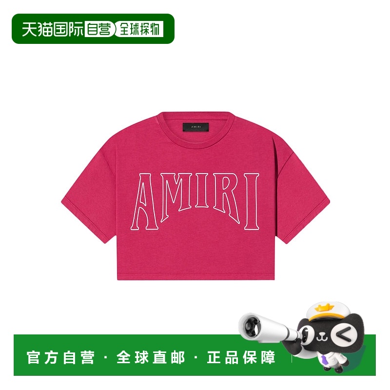 香港直邮Amiri 徽标短袖T恤 PS23WJG003