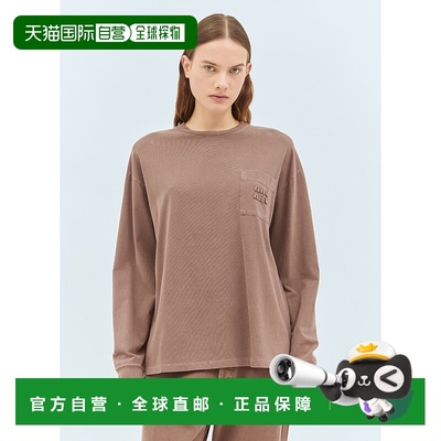 1h可退 香港直邮Miu Miu 缪缪 女士 长袖徽标 T 恤 MJL064159E