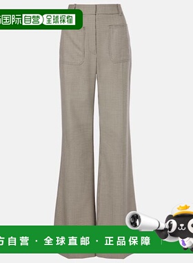 1h可退 香港直邮NILI LOTAN 女士 Christophe 初剪羊毛喇叭长裤