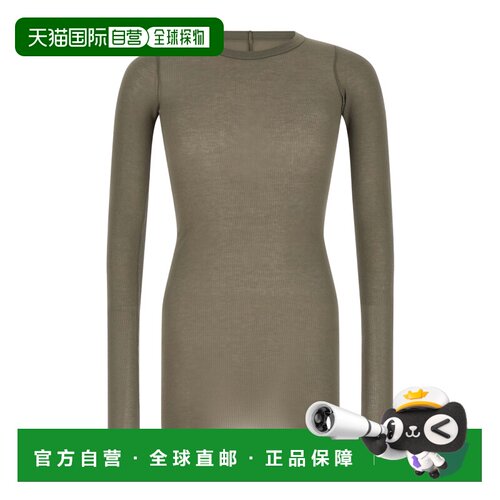 1h可退 Rick Owens 圆领长袖T恤 RU02F4250RC