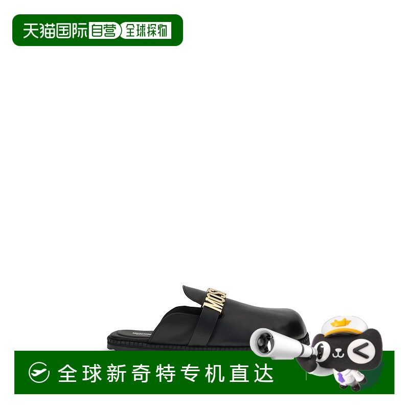 1h可退 香港直邮Moschino 莫斯奇诺 女士 徽标凉拖 MB10162G0N252