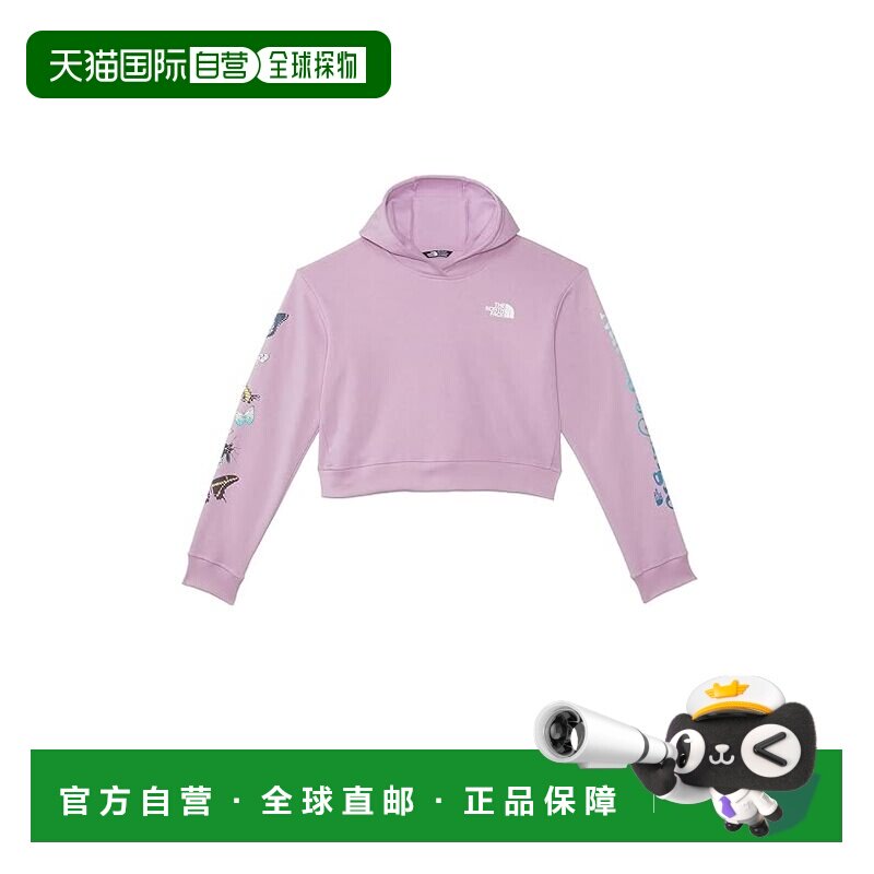 1h可退 香港直邮the north face 北面 女童 露营抓绒套头衫连帽衫
