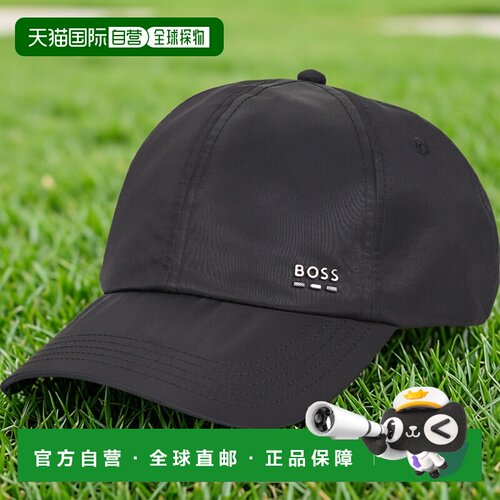 欧洲直邮BOSS雨果博斯纺织配件男棒球帽/鸭舌帽黑色Zed-BOSS-ME-N