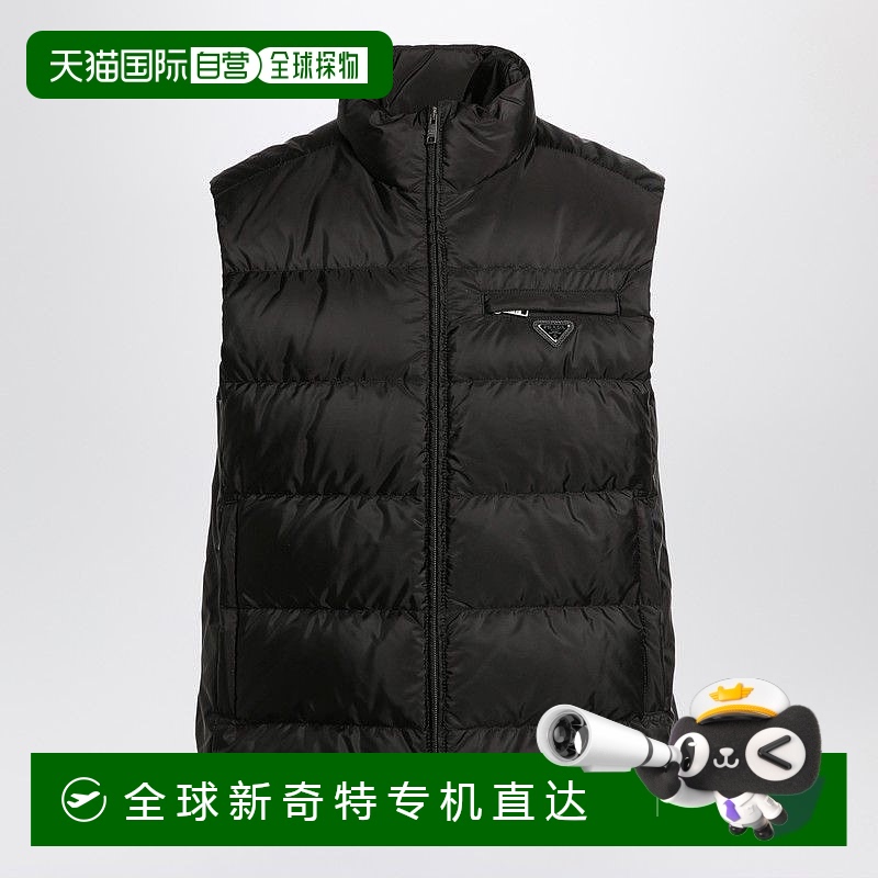 1h可退 香港直邮Prada 普拉达 男士 黑色带里衬背心(RE-NYLON) SG