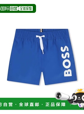 1h可退 香港直邮BOSS 波士 男童 泳装童装 J50569B872 blue蓝色