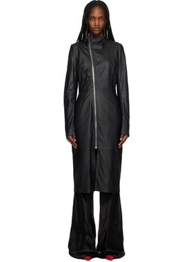 香港直邮rick owens 瑞克 欧文斯 女士 黑色 Temple Gary 皮革大