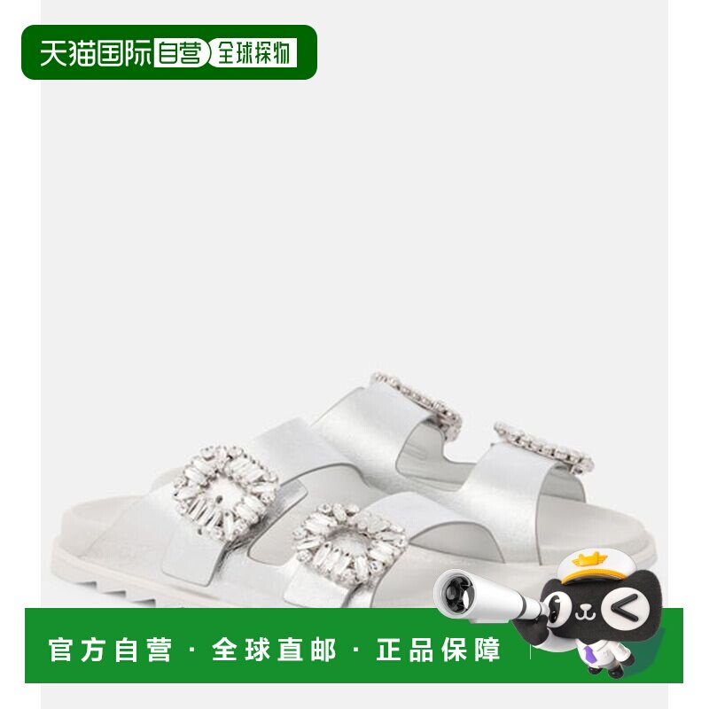 1h可退 香港直邮ROGER VIVIER 罗杰 维维亚 女士 水晶装饰金属感