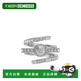 1h可退 香港直邮Versace Gianni Ribbon 水晶戒指 10225491A00621