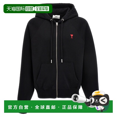 1h可退 香港直邮Ami Paris 男士卫衣 USW415747001 SS2024 黑色 B