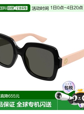 香港直邮Gucci 古驰 女士 矩形太阳镜 GG1337S black黑色 舒适时
