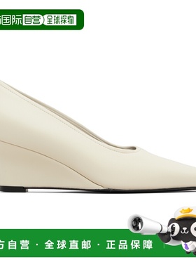 香港直邮toteme 女士 白色 Sharp Nappa Wedge 中跟鞋 261WAS0276