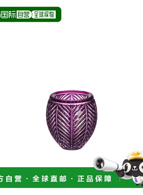 欧洲直邮Dior迪奥 女士紫色水晶玻璃摆件花瓶