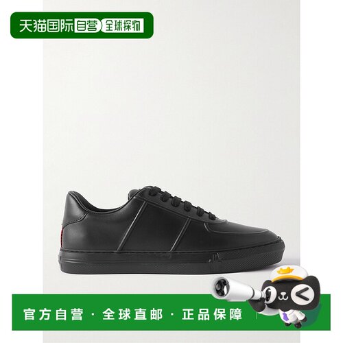 Moncler 盟可睐 男士 Neue York Logo-Appliqued 皮质运运动鞋