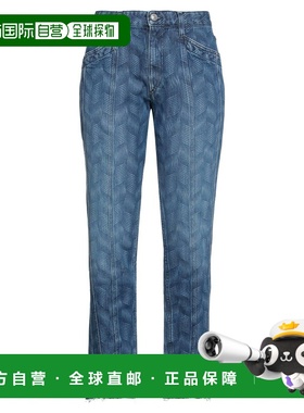 香港直邮ISABEL MARANT 女士 牛仔长裤 blue蓝色 舒适时尚牛仔裤