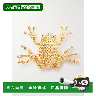 香港直邮LOEWE 罗意威 女士 青蛙镀金胸针 JJ38245X10