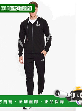 1h可退 香港直邮EA7 Emporio Armani 连帽拉链卫衣 3RPM07PJLIZ