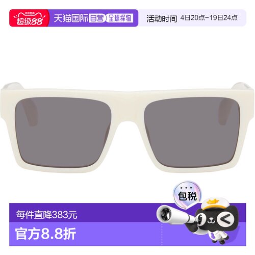 1h可退 香港直邮off-white 男士 灰白色 Casper Dark Grey Lens