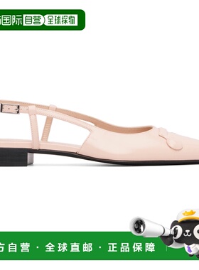 香港直邮Marni 玛尼 女士 粉色 Leather Trunkaroo Slingback 芭