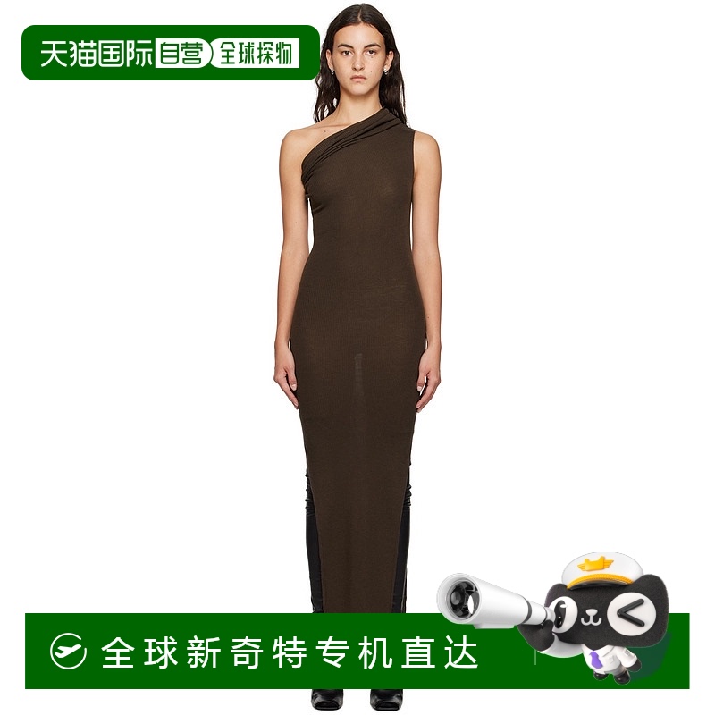 1h可退 香港直邮Rick Owens Lilies 瑞克 欧文斯 女士 棕色连衣裙