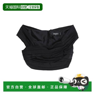 1h可退 香港直邮Dsquared2 二次方 女士 上衣 black黑色 舒适时尚