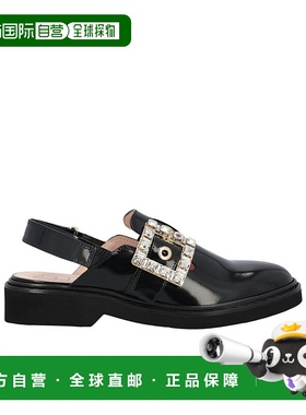 香港直邮Roger Vivier 带扣缀饰圆头凉鞋 RVW54841000MRK拖鞋