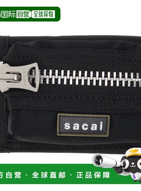 1h可退 香港直邮Sacai 男士 黑色 Pocket Trifold 钱包 2601107S