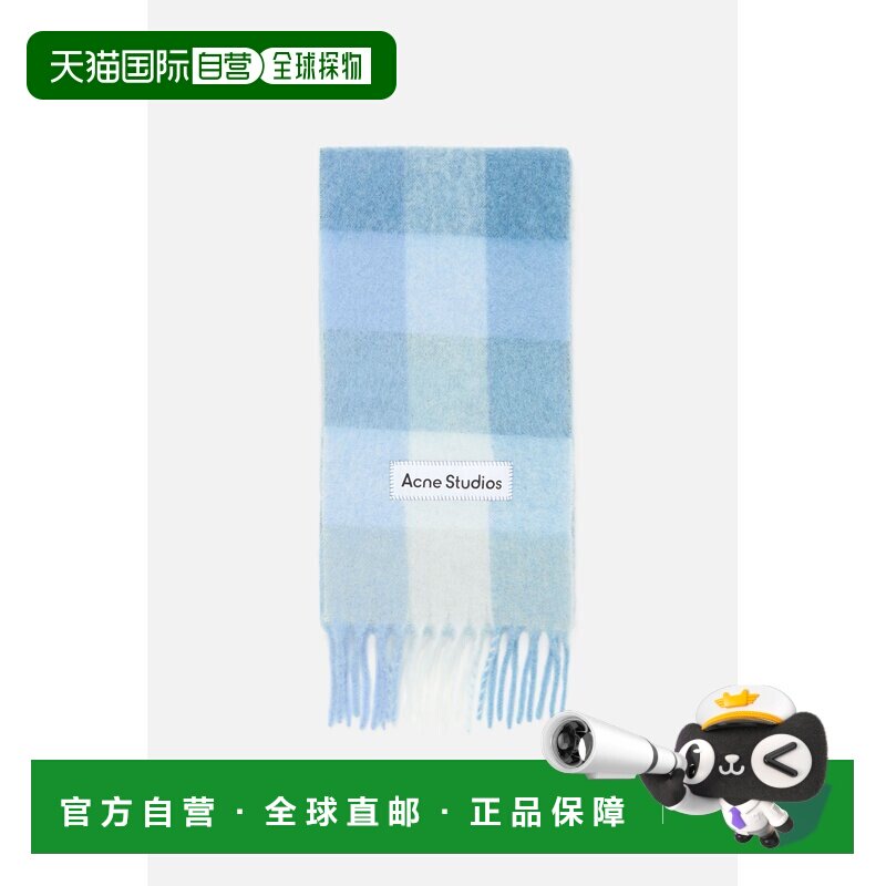 欧洲直邮ACNE（2025）马海毛格子围巾羊毛格纹配饰