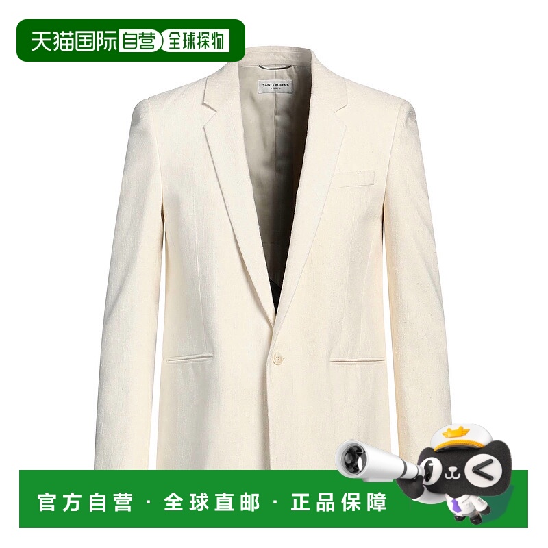 香港直邮Saint Laurent 圣罗兰 男士 西装外套 beige米色 舒适时