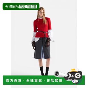 香港直邮PRADA 女士衬衫 P24E3Q6584F0011F0011 AW2026 红色