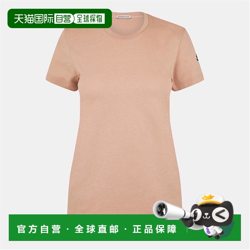 1h可退 香港直邮Moncler 盟可睐 女士 Badge 徽标T恤  舒适时尚