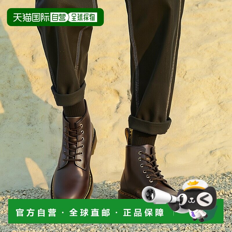 自营欧洲直邮DR. MARTENS 男女同款深皮革6孔马丁靴正品保暖 舒适