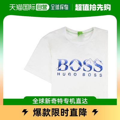 香港直邮HUGO BOSSHugo Boss 雨果博斯 男士白色休闲T恤 TEE7-503