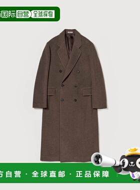 1h可退 香港直邮AURALEE 男士 棕色羊毛大衣 A25AC02WMTOPBROWN