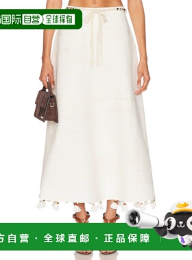 1h可退 香港直邮ZIMMERMANN 女士 Rhiannon 珠子修饰半身裙 3584S