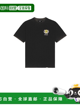 1h可退 香港直邮Represent 男士 盾徽T恤 MLM41069 black黑色 舒