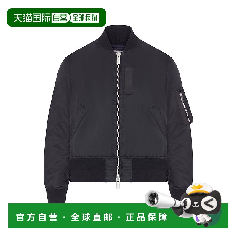 1h可退 香港直邮Sacai 女士 拉鍊飛行員夾克 SCW301 black黑色 舒