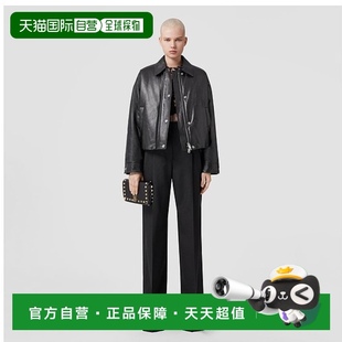 80596531博柏利徽章 香港直邮Burberry 刺绣 EKD 皮夹克