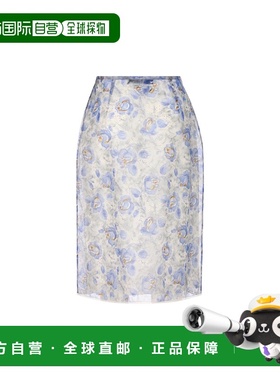 1h可退 香港直邮Prada 普拉达 女士 Clear 蓝色半身裙 P123J15AEF