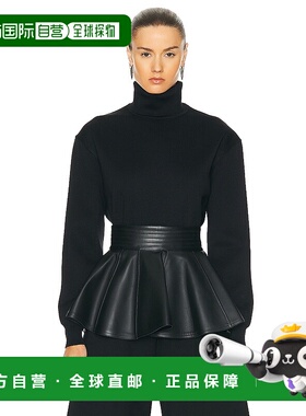 香港直邮Alaia 女士 宽松款套头毛衣 9S02535M850